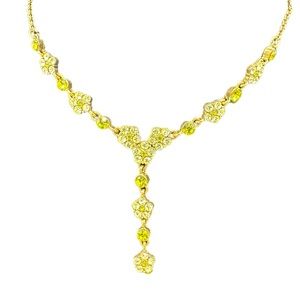 2028 Jewelry 1928 Gold‎ Tone 16 Inch Link Flower Y Necklace